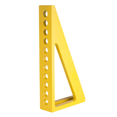 Упорный и крепежный угольник L300 с 11 отверстиями левый